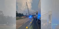 I-10 West closed in Vinton for accident involving crane