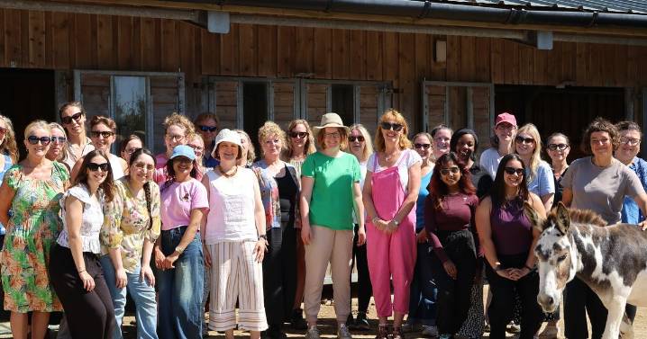 Sidmouth donkeys host NHS staff for mindfulness and wellbeing day
