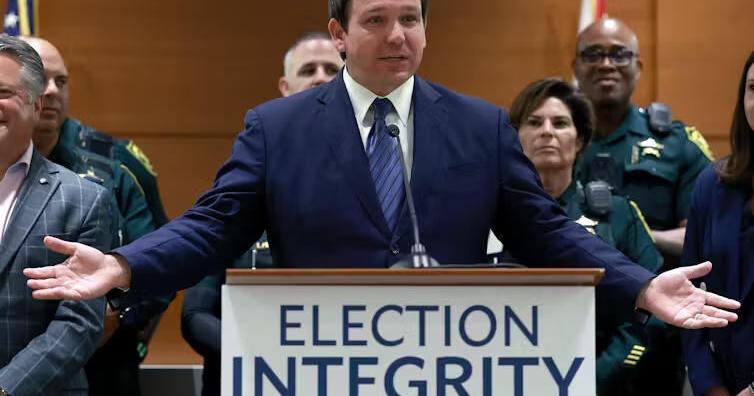 Gov. DeSantis’ election police arrested 19 felons for voting in a high