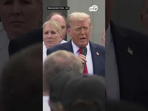 Trump speaks with troops ahead of joining evening patrol of DC as part of crackdown on crime