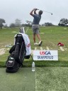 Grand Forks' Carson Skarperud taking in the experience on Day 1 of U.S. Amateur