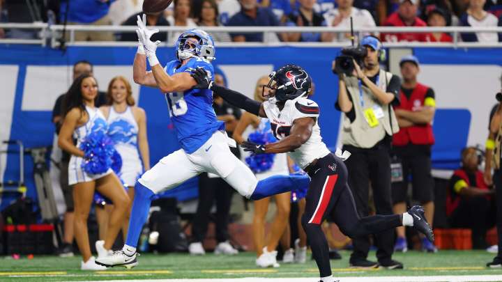 Lions see Isaac TeSlaa at "upper echelon" of rookie receiver development