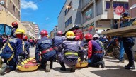 Bomberos de Carúpano mostraron sus habilidades con un simulacro de combate de incendios