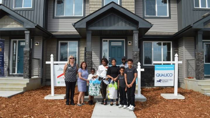 Sherwood Park families move into new Habitat for Humanity homes