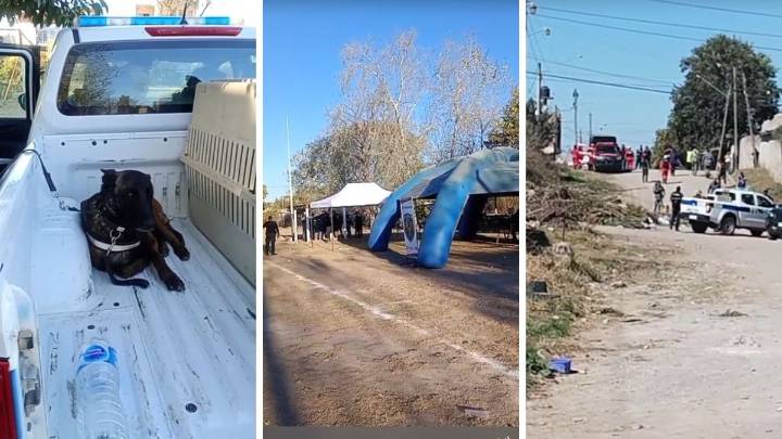 Presunto asesino serial: qué encontraron en el primer rastrillaje con perros