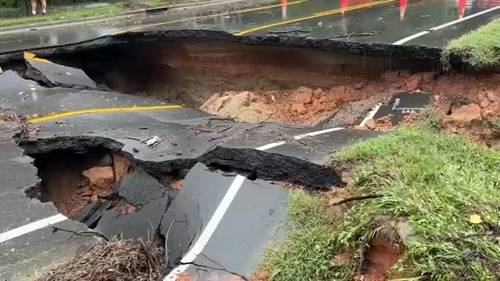 Major Apex road heavily damaged by floodwater creates headaches for homeowners, businesses