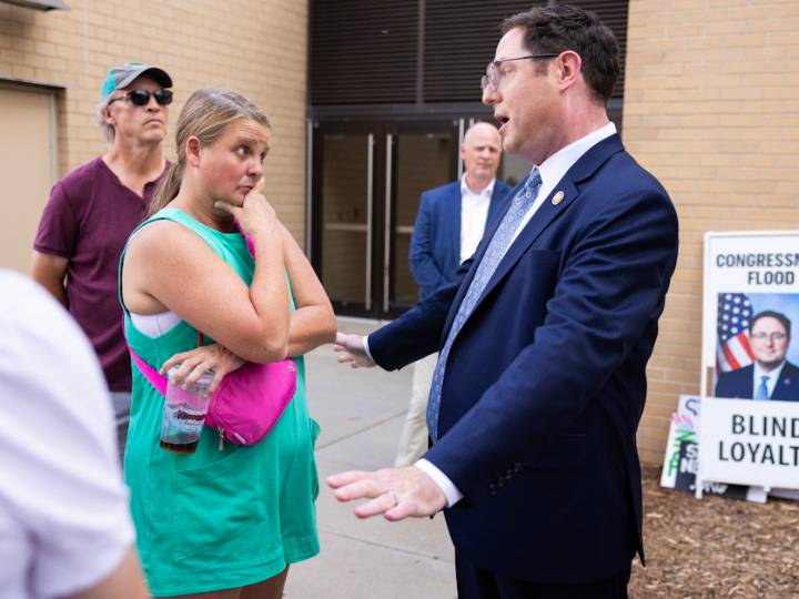 Nebraska's Mike Flood got an earful from voters. He's still standing by Trump's agenda