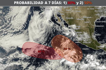 Se acerca ciclón "Kiko" y avanza más a México