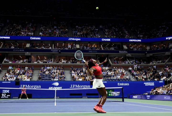 Tennis-Gauff says revamped serve was tested by old habits in first