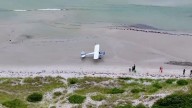 Plane makes emergency landing on Black Beach in Falmouth, MA