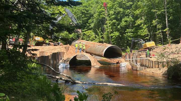 H-58 closed east of Grand Marais for bridge work. When the road will reopen