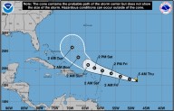 Tropical Storm Erin likely to be major hurricane by weekend. Latest forecast maps.