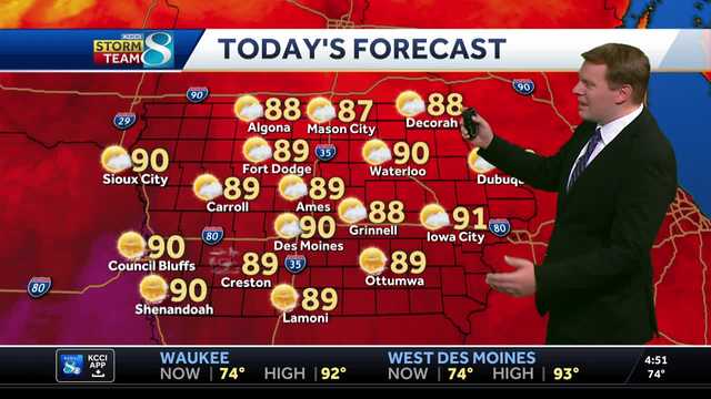 Des Moines weather: More heat and humidity today, weekend storm chances