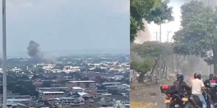 Video inédito del atentado en Cali: hombre grababa panorámica de la ciudad cuando explotó el carro bomba