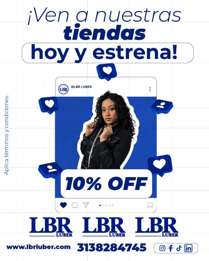 Ven hoy a tiendas LBR Luber