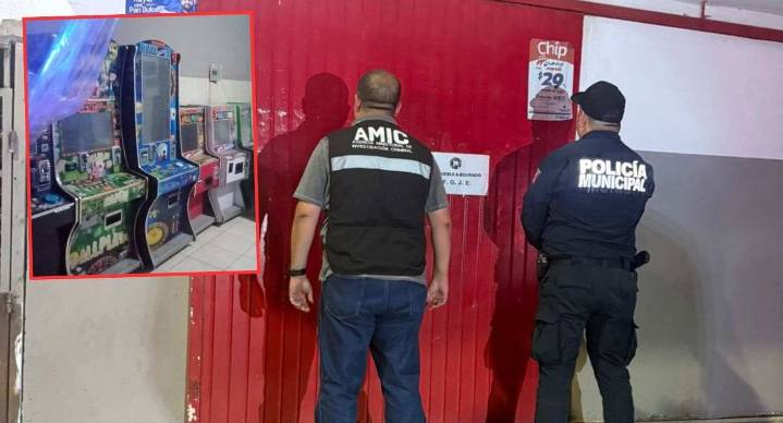 Aseguran 8 máquinas tragamonedas clandestinas tras cateo en Hermosillo