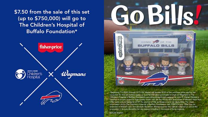 Fisher-Price® releases 2025 Little People Collector™ Buffalo Bills figure set