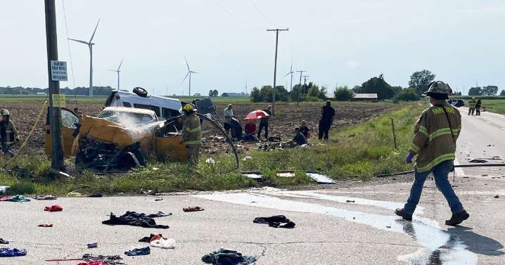 6 dead after truck crashes into van carrying members of an Amish group in Michigan