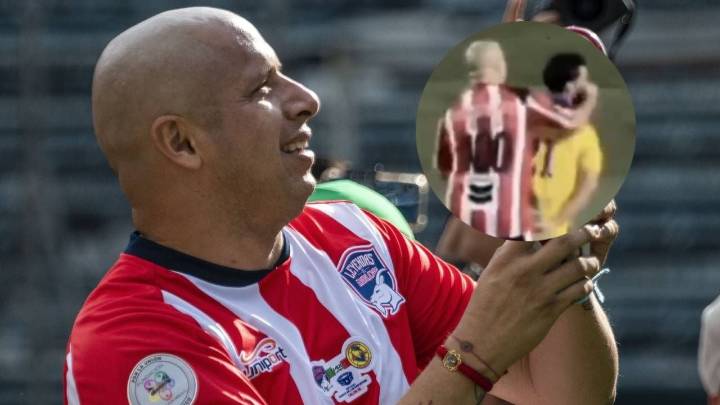‘Bofo’ Bautista da puñetazo en la cara a ‘Chepe’ Guerrero en partido de Leyendas