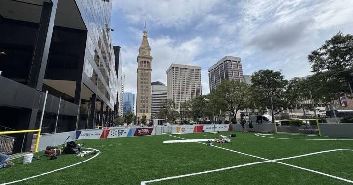 Denver opens pop-up soccer field in Skyline Park