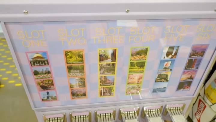 This vending machine doles out Boston art prints for $1.25