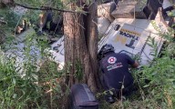 Muere trailero tras caer de puente sobre la Carretera Nacional en Montemorelos