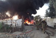 Se registra voraz incendio en el Vado de Santa Rosa