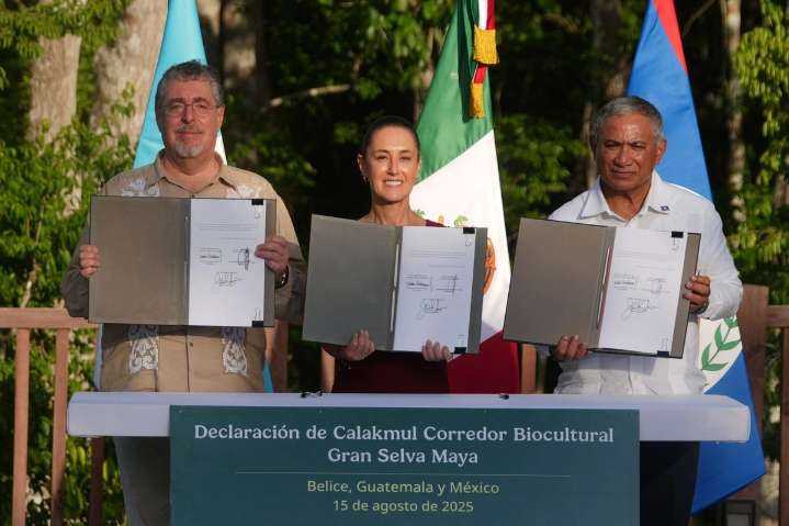 Firman México, Guatemala y Belice acuerdo para proteger y preservar la Gran Selva Maya