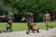 Grupos prehispánicos del oeste de México “luchan” en el mítico juego de pelota