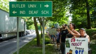 Hundreds protest against redistricting outside Indiana Gov. Residence