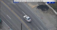 CHP officers in pursuit of kidnapping suspect on PCH