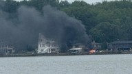 Fire engulfs 17-foot boat in Holland
