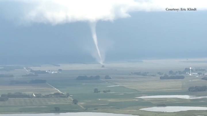 WATCH: Tornado touches down near Hankinson