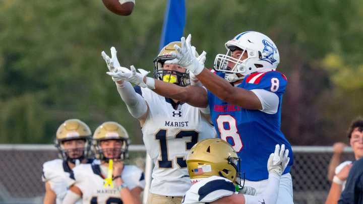 Churchill Lancers vs. Marist Catholic Spartans football…