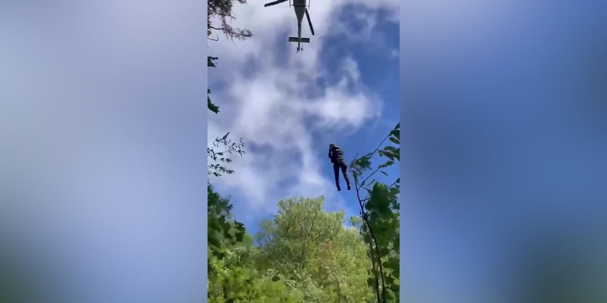 Officials: Injured hiker airlifted out of mountainous terrain in western NC