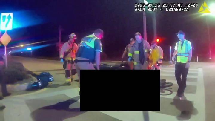 Bodycam shows after deputy crashed into cyclist in Martin County