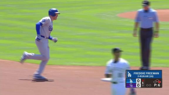 Freeman hits 2-run homer in 1st inning, Kershaw wins 4th straight s...
