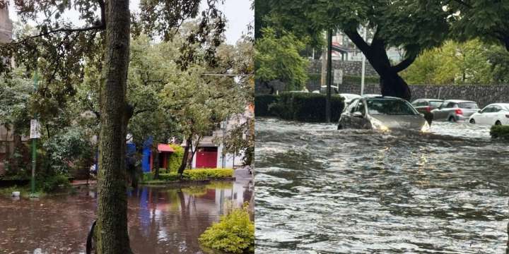 Granizada al sur de CDMX deja inundaciones en Tlalpan y Coyoacán
