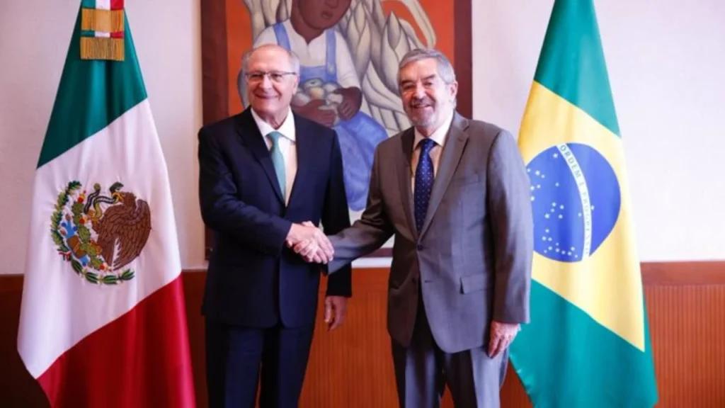 Canciller Juan Ramón de la Fuente recibe al vicepresidente de Brasil