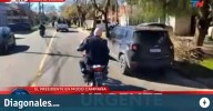 Libertarios, van a correr: Espert huyó en moto de Lomas de Zamora por las críticas