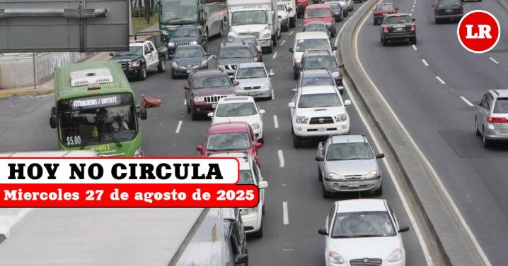 Hoy No Circula 27 de agosto de 2025: autos y placas que descansan en CDMX y Edomex