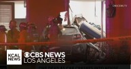 Woman, 73, dead after suspected DUI driver crashes into Downey house
