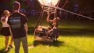 'Anything's possible': World's first paraplegic hot air balloon pilot soars at Sandy festival