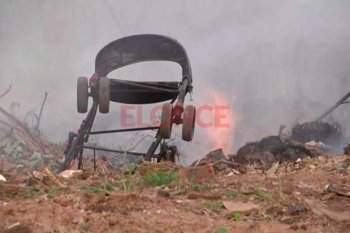 Incendio de grandes dimensiones en un terreno del Ejército en Paraná