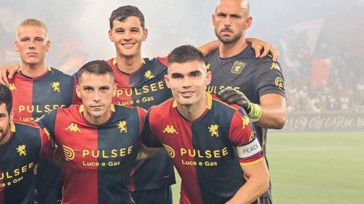 Johan Vásquez porta gafete de capitán en triunfo del Genoa en la Coppa Italia