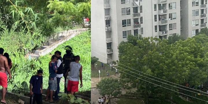 Comunidad en Cartagena halló un bebé sientemesino en avanzado estado de descomposición en un canal de aguas residuales