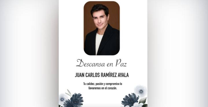 ¡Adiós inesperado! Muere Juan Carlos Ramírez a los 38 años por aneurisma cerebral
