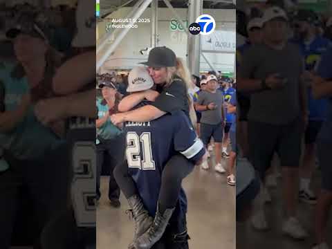 Cowboys fan proposes to his Rams fan girlfriend