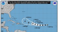 First major Atlantic hurricane approaches, but landfall is unclear