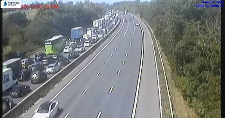 M4 traffic live: Vehicle fire sparks huge delays